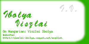 ibolya viszlai business card